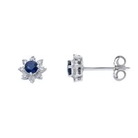 Earrings Babila Milano Woman Colore in White Gold Zaffiro 0.34 Ct 262366ZB - 262366ZB
